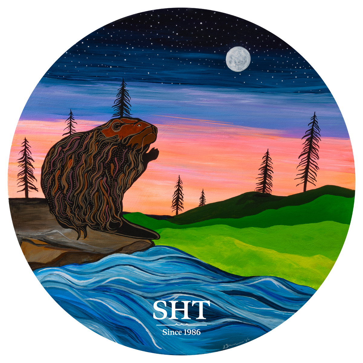 Superior Hiking Trail Superior Beaver Magnet by Sam ZImmerman