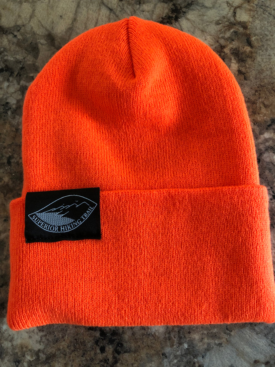 Blaze Orange Knit Hat Superior Hiking Trail Association