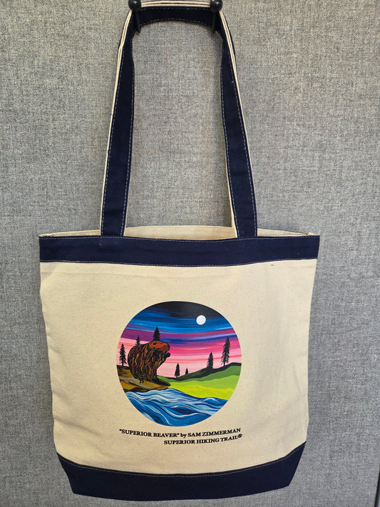 Superior Hiking Trail Tote Superior Beaver by Sam Zimmerman