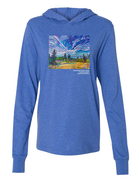 Heather Friedli "Lupine Views" LS Hoodie Tee