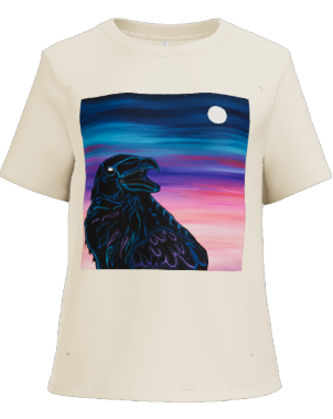 Superior Hiking Trail Sunrise Raven Women's Short Length Boxy T-shirt