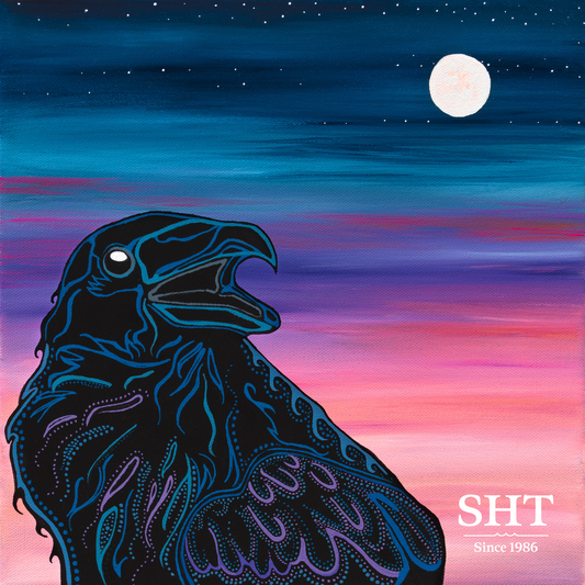 Superior Hiking Trail Sunrise Raven Magnet by Sam Zimmerman