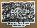 Bean and Bear Lakes Sticker