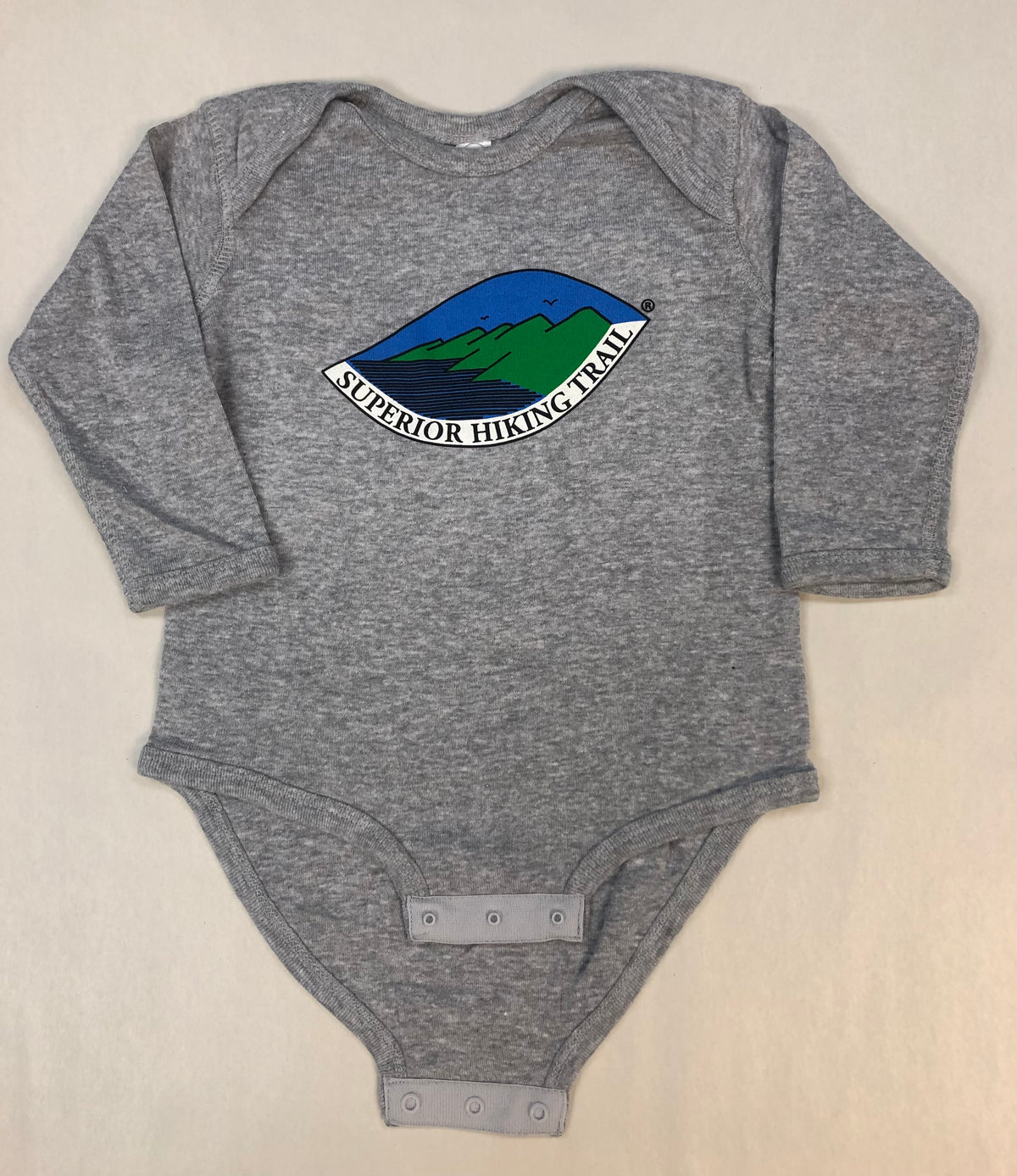 Superior Hiking Trail Logo Long Sleeve Infant Bodysuit
